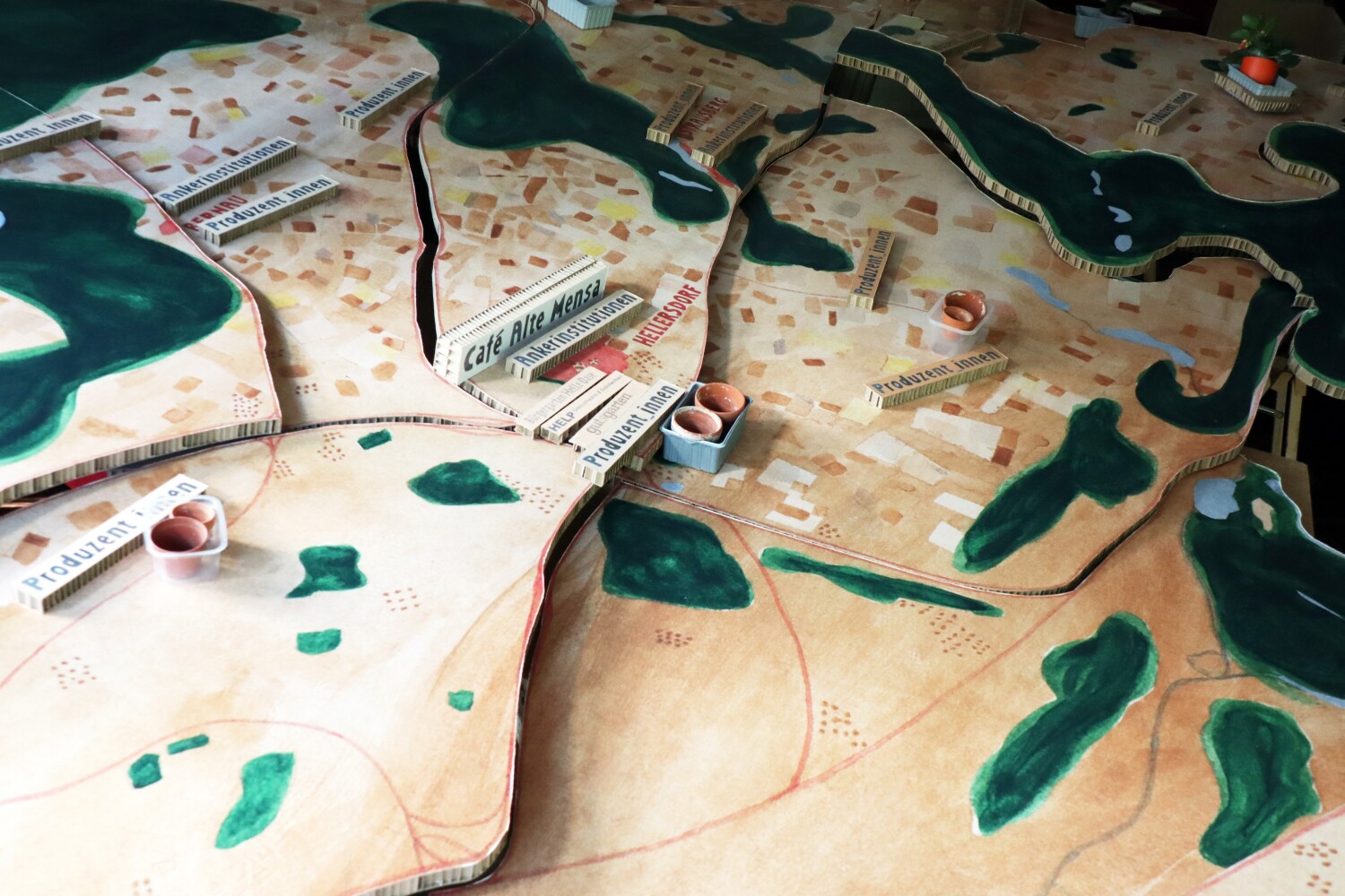 Tischmodell der Region Kreuzberg–Hellersdorf–Ostbrandenburg