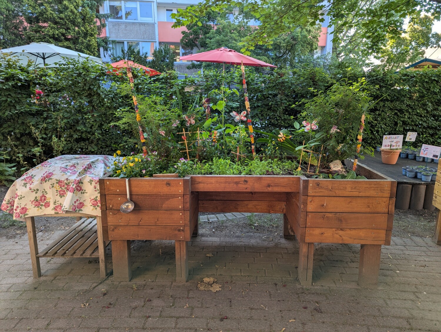 Unterfahrbares Hochbeet der Schule am Pappelhof