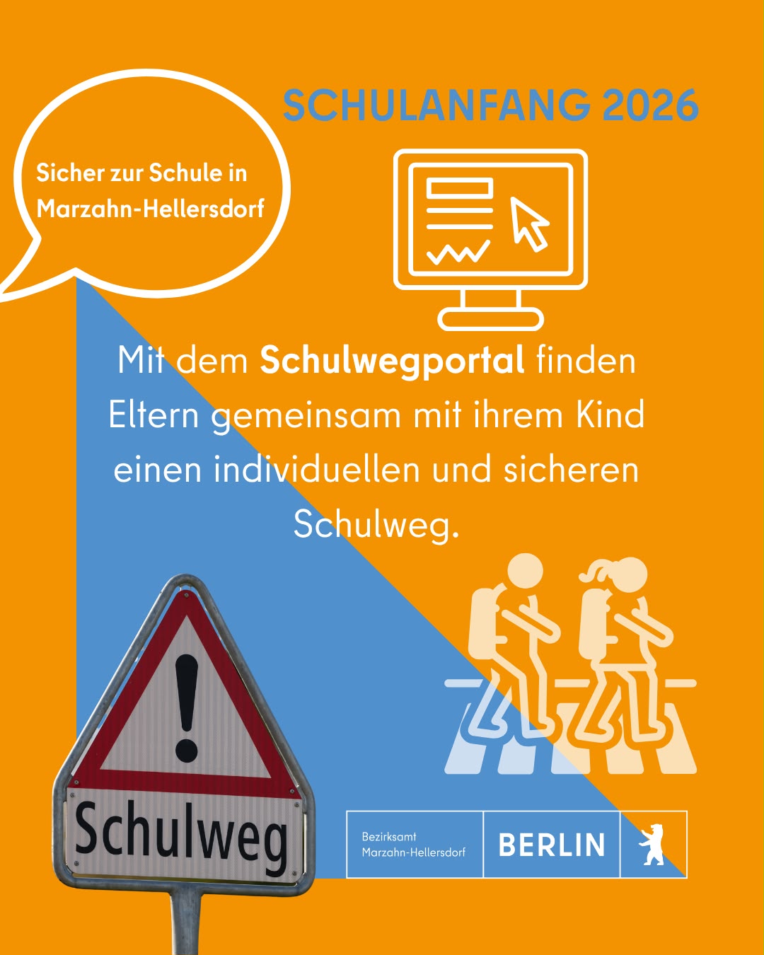 Schulanfang 2026: Schulwegportal Marzahn-Hellersdorf