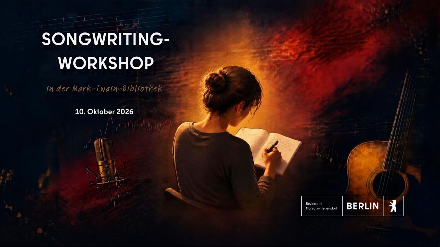 Songwriting-Workshop in der Mark-Twain-Bibliothek