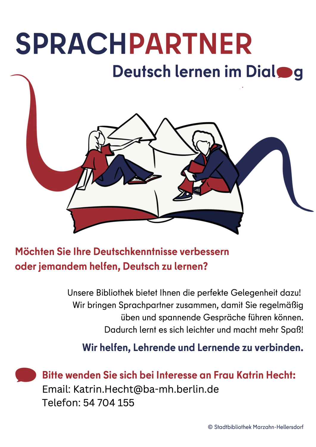 Sprachpartner: Deutsch lernen im Dialog | Mark-Twain-Bibliothek Marzahn-Hellersdorf