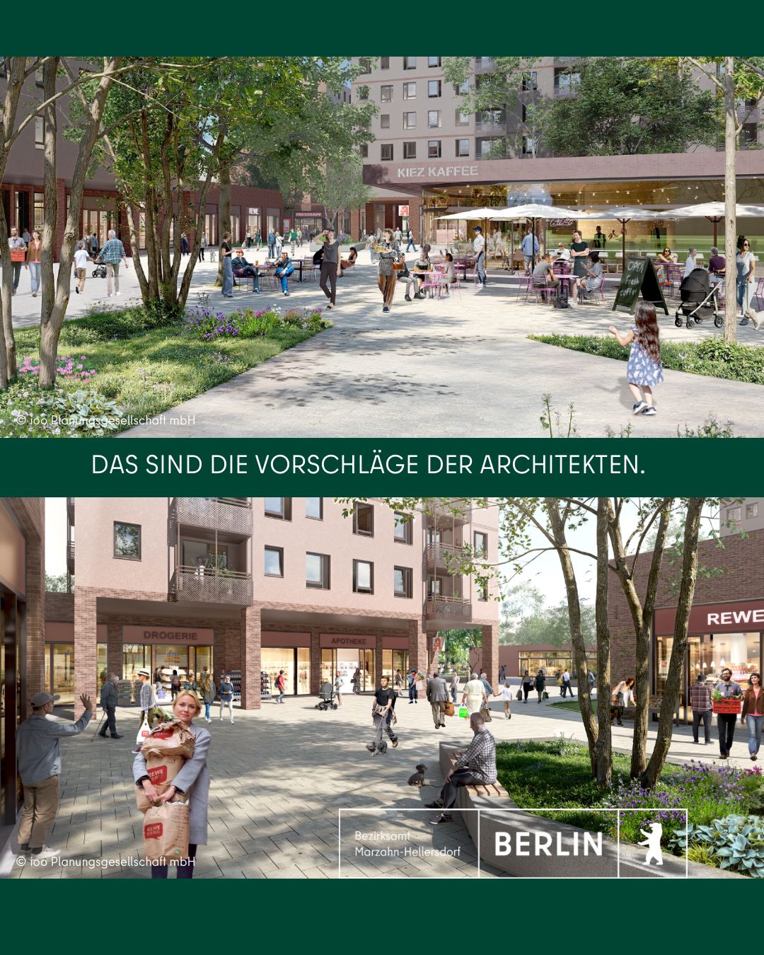 Bezirksamt verlängert Öffentlichkeitsbeteiligung zum Tal-Center | Vorschläge der Architekten