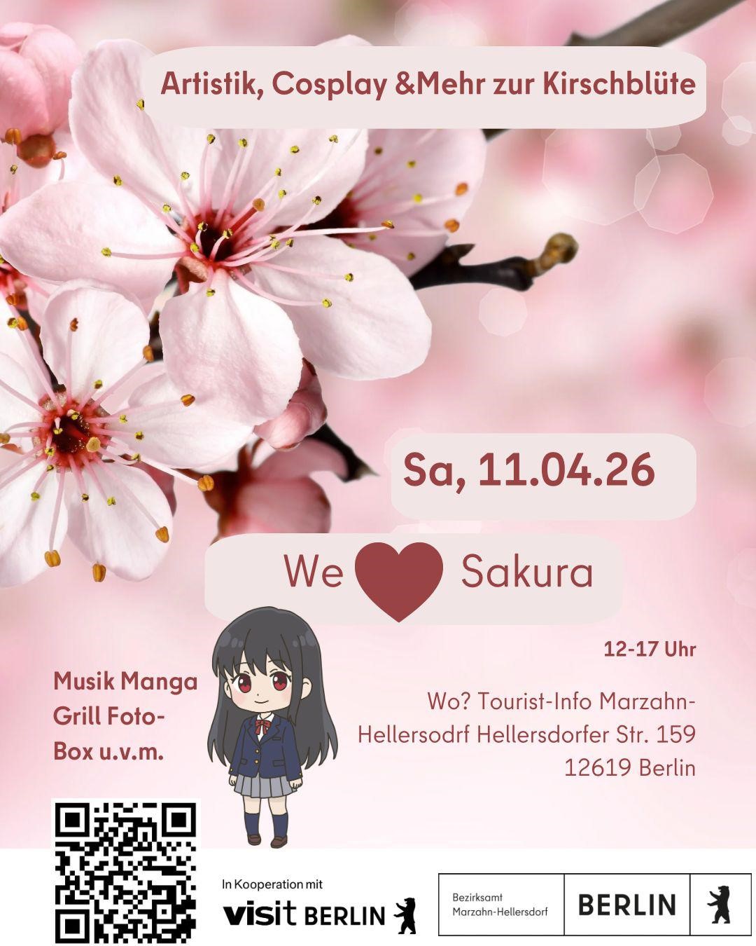 Flyer zur Veranstaltung "We love Sakura"