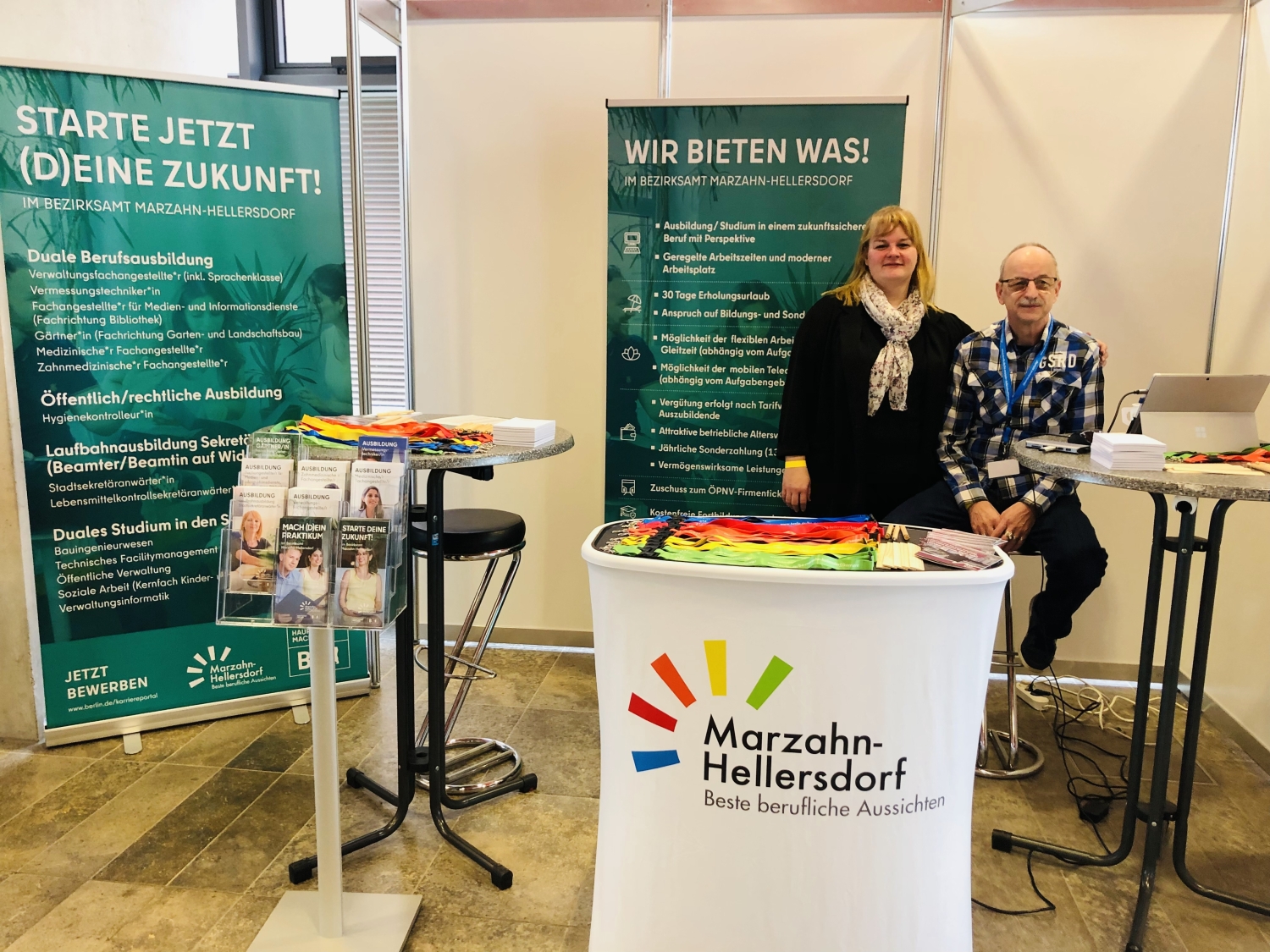 Bezirksamt Marzahn-Hellersdorf auf der Vocatium Messe im März 2022