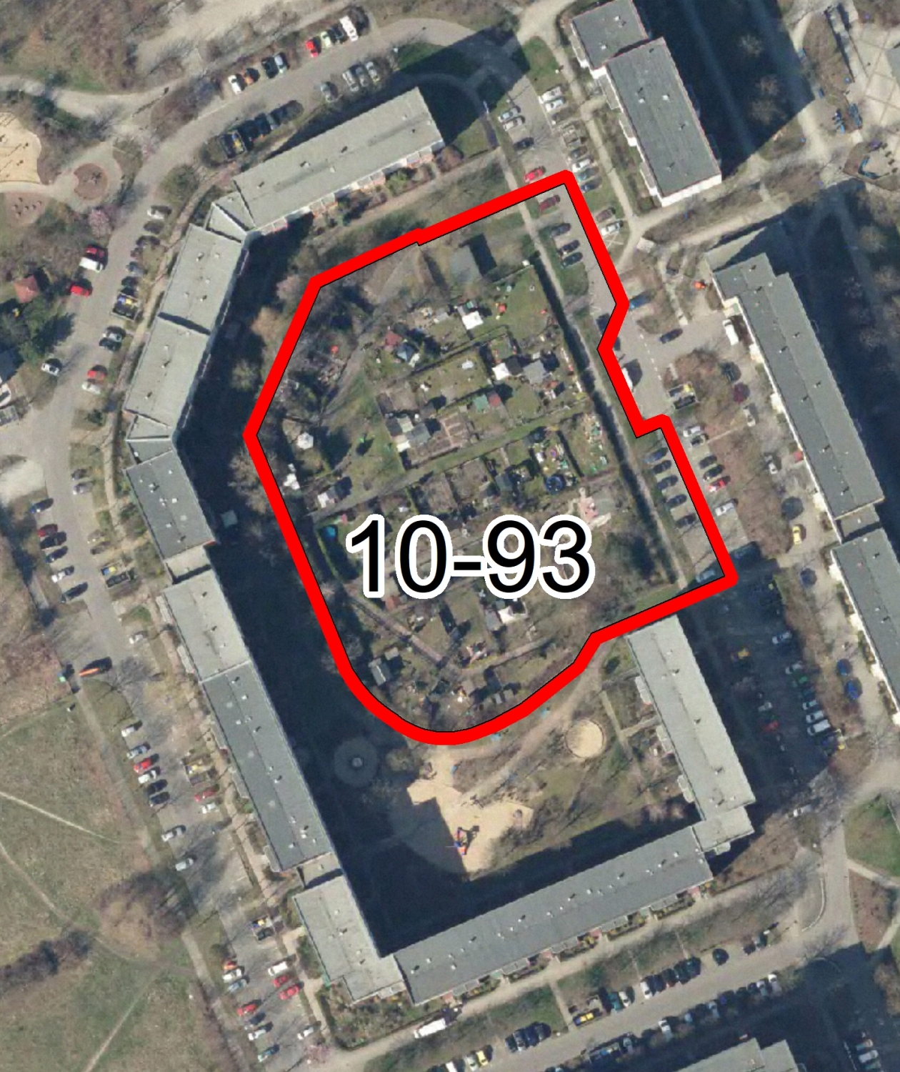 Luftbild mit Geltungsbereich