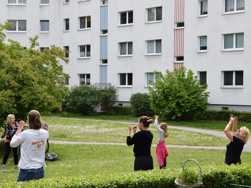 Balkonsport im Sommer