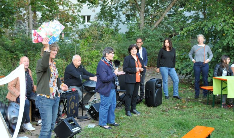 „Lange Tafel der Nachbarschaft“ am Sonnengarten - Ansprache Bezirksbürgermeisterin Dagmar Pohle