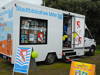 Stand der Stadtbibliothek Marzahn-Hellersdorf