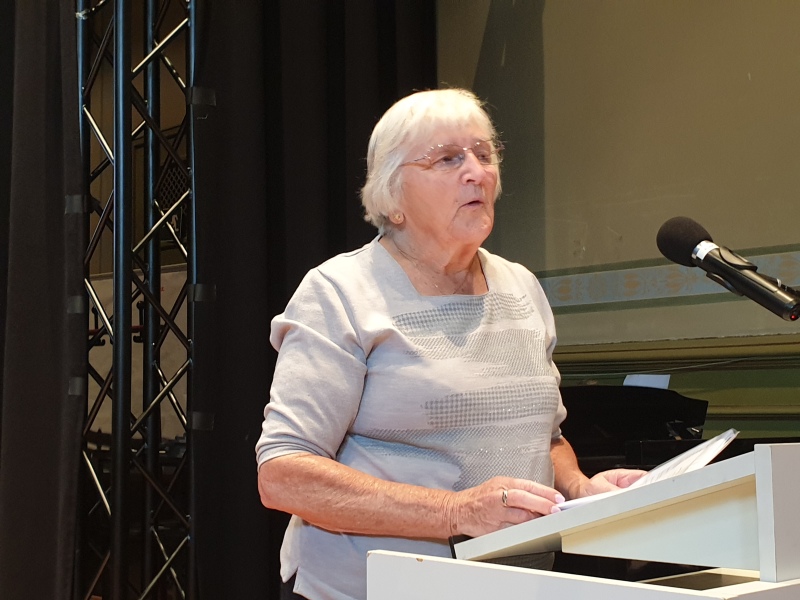 Rosa Marshall, die Enkelin von Helene und Martin Meyerowitz, war unter den Gästen