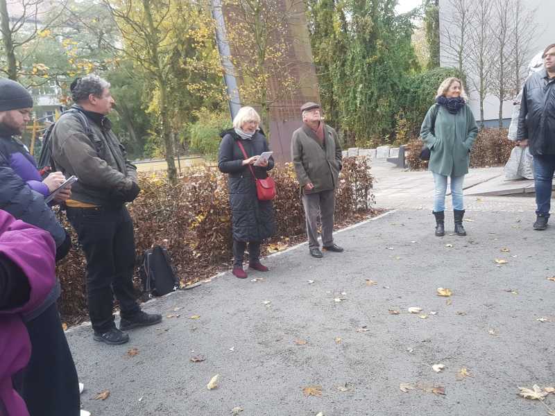Einweihung der neu gestalteten Gedenkstätte an der Levetzowstraße