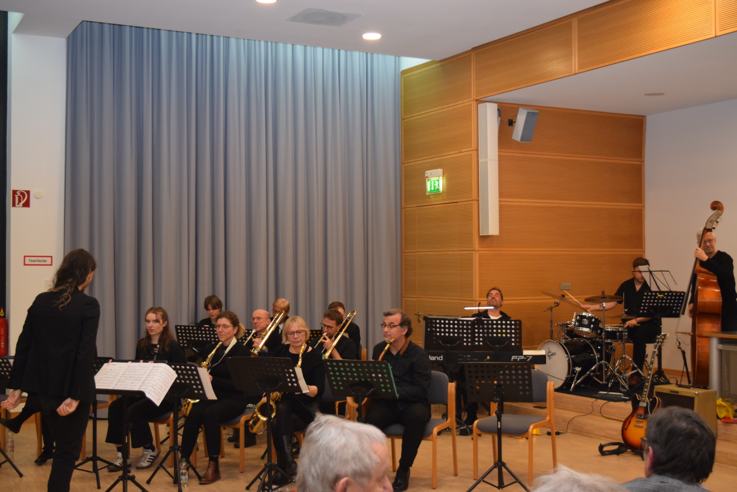 Die Foo Birds, die Bigband der Musikschule Fanny Hensel, sorgten für das musikalische Programm des Abends.