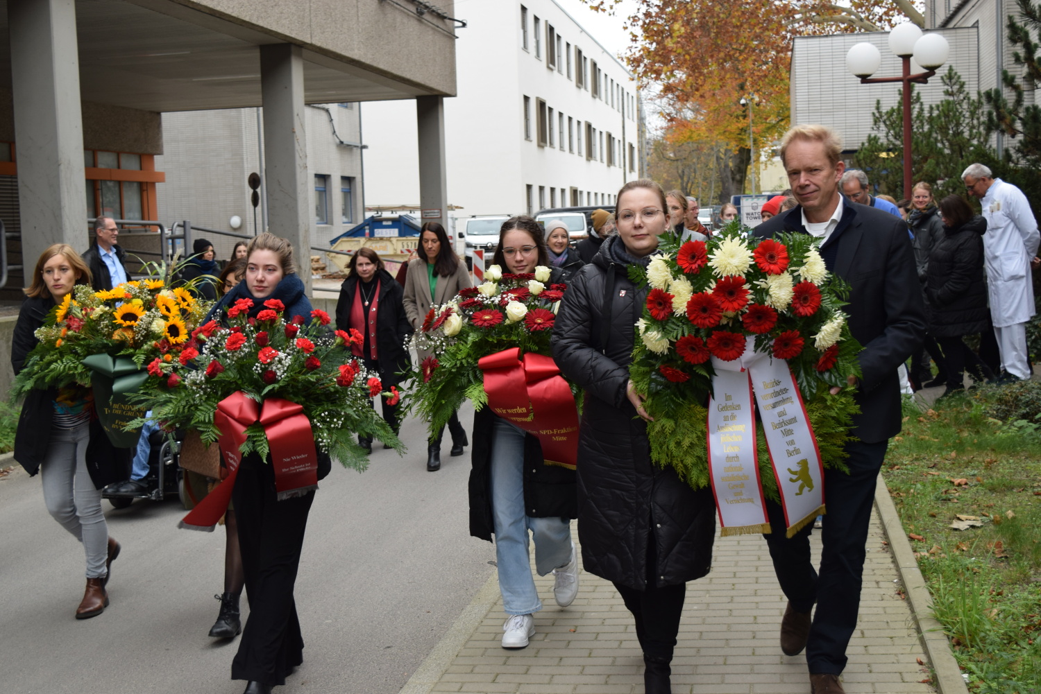 Gedenken Novemberpogrome Jüdisches Krankenhaus.