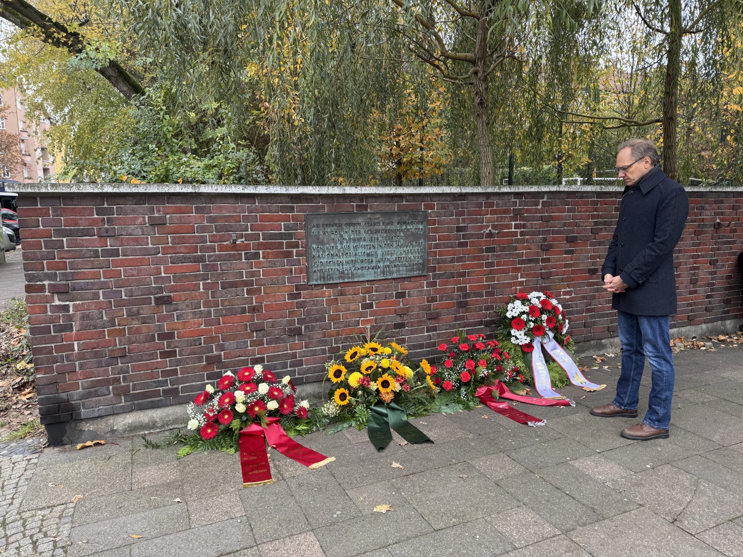 Gedenken Novemberpogrome Levetzowstraße