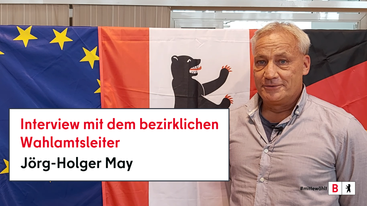 Foto vom Wahlamtsleiter Herr Jörg-Holger May zum Interview im Wahlamt