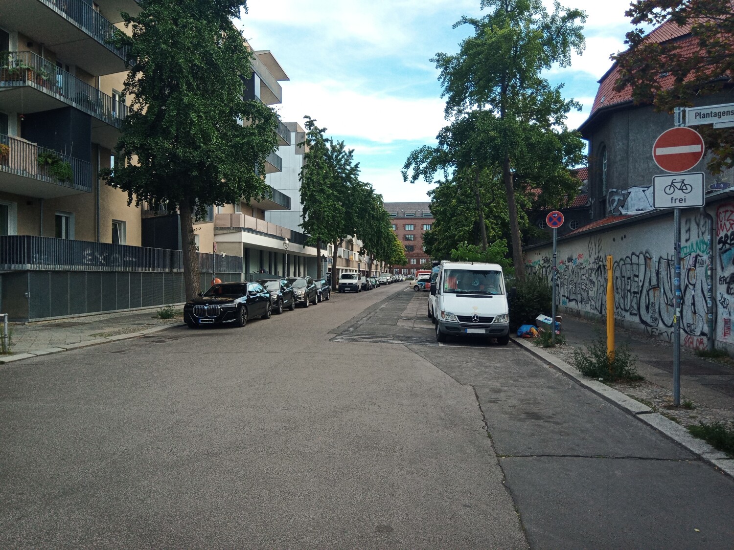 Adolfstraße West – Bestand vor der Maßnahme
