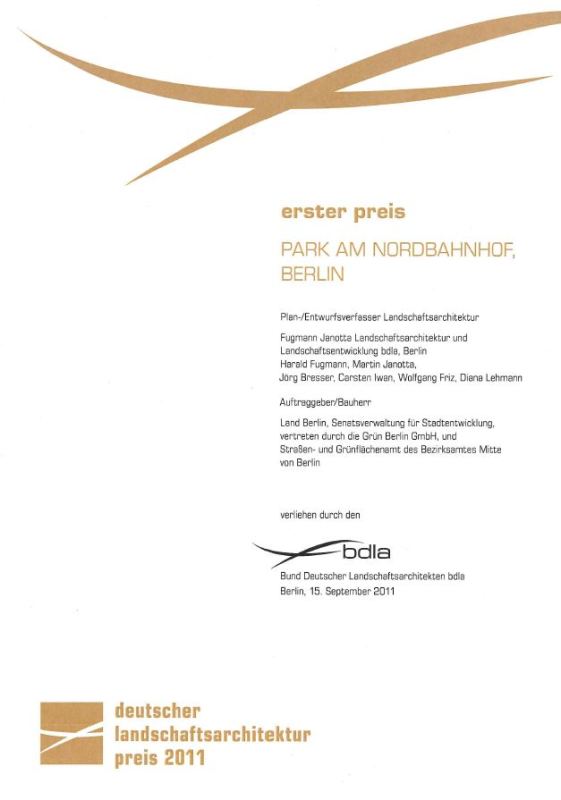 Deutscher Landschaftsarchitektur-Preis 2011
