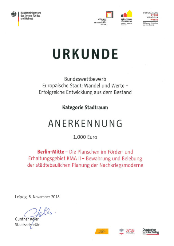 Bundeswettbewerb Europäische Stadt 2018
