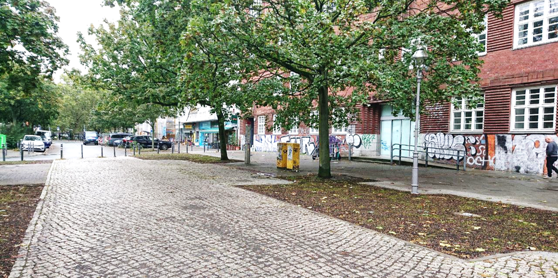 Entsiegelungsmaßnahme in der Gerichtstraße