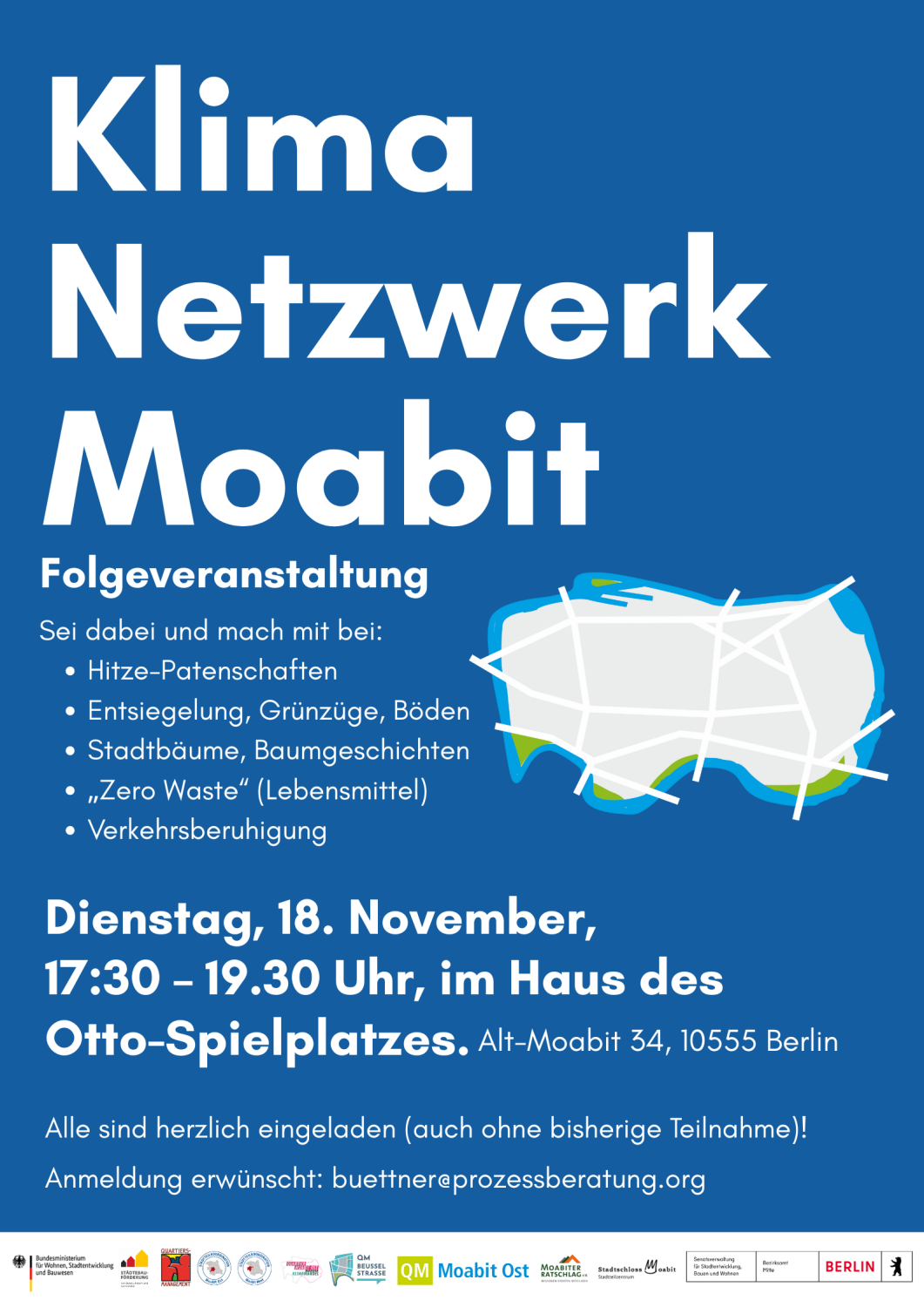 Projekt „Quartier Moabit-Ost aktiv gegen Klimawandel“_Klimanetzwerk Treffen - Folgeveranstaltung
