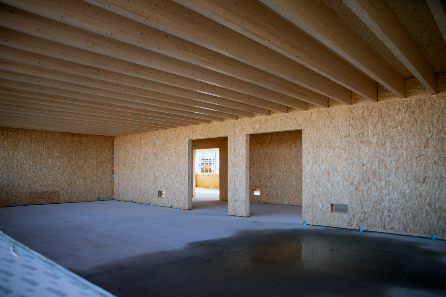 Innenansicht eines Klassenzimmers auf der Baustelle der Clay-Schule in Neukölln