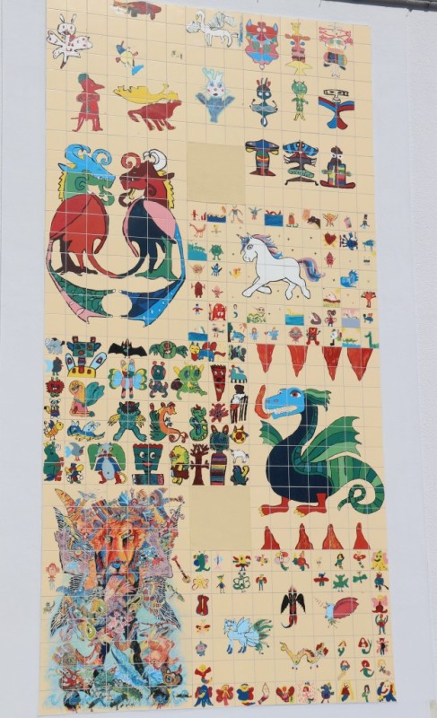 Enthüllung des Fliesengemäldes