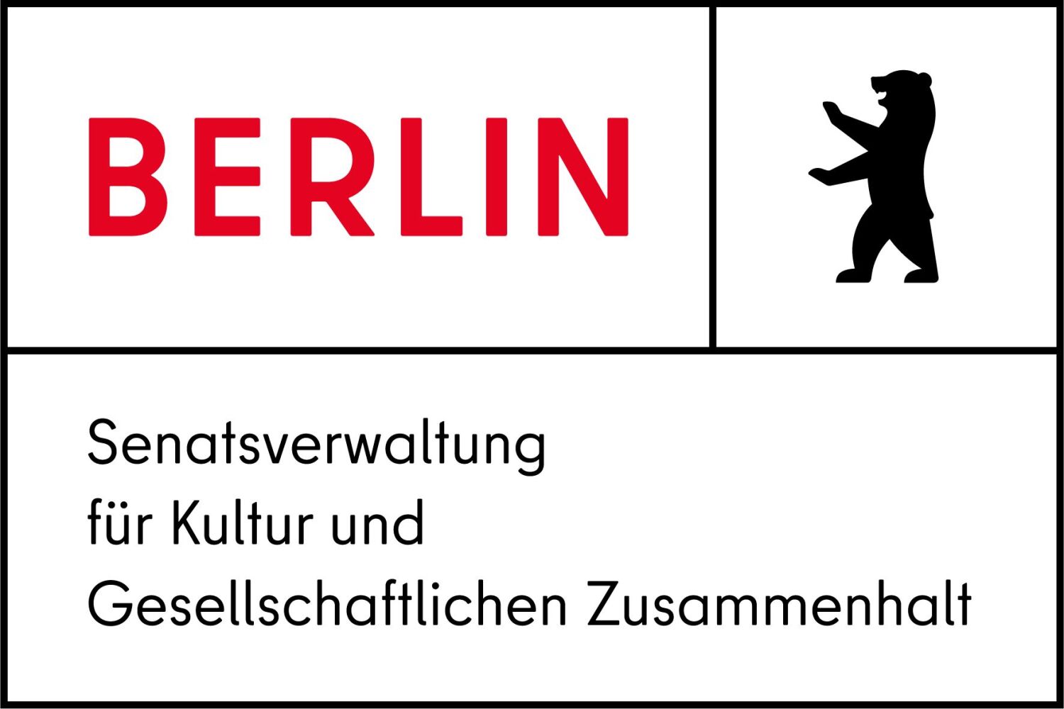 Logo Berlin Senatsverwaltung für Kultur und Gesellschaftlichen Zusammenhalt