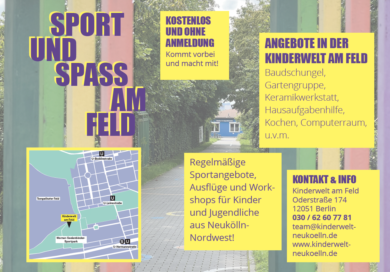 Wochenplan Kinderwelt 1