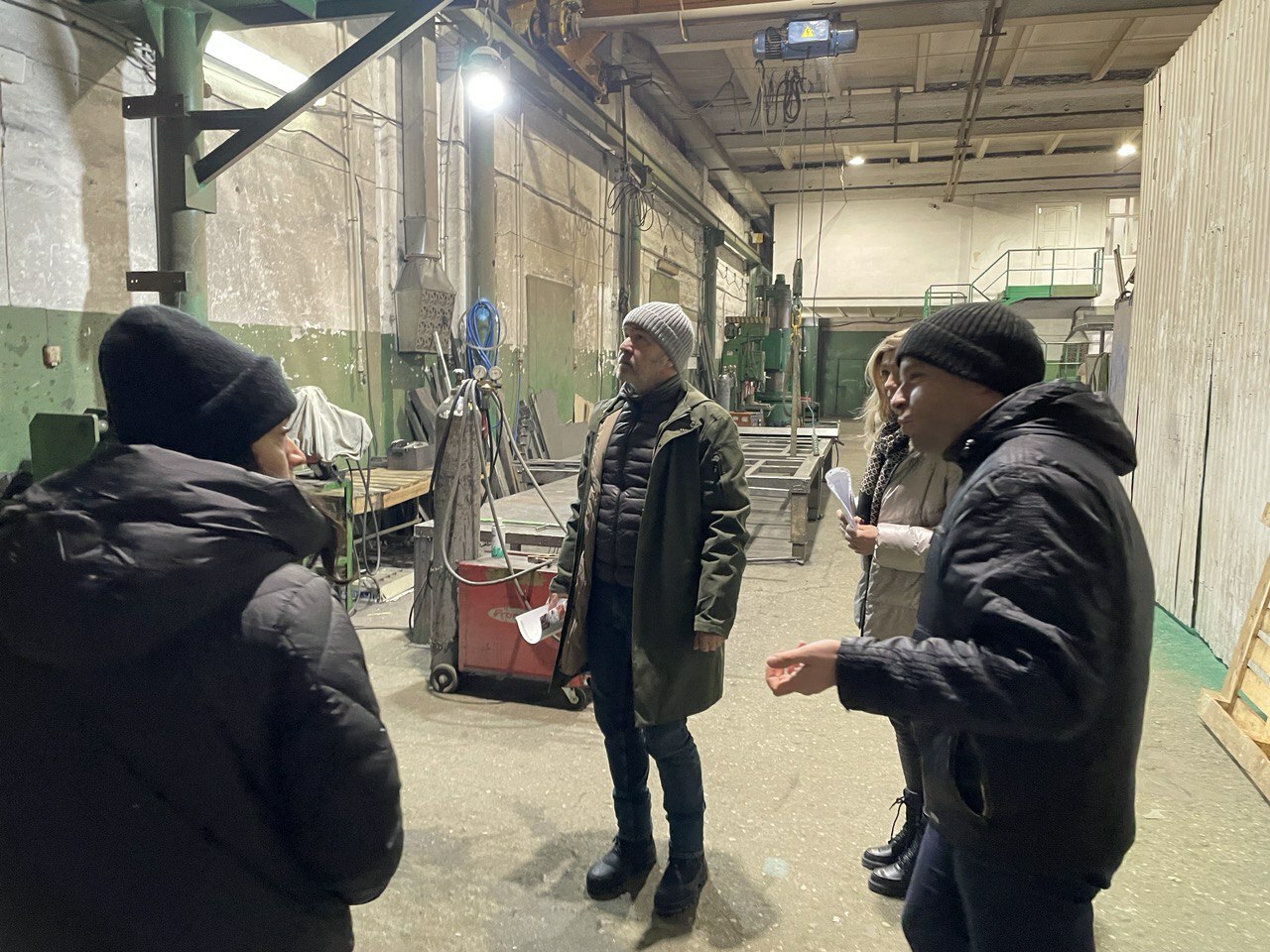 Besuch der Delegation bei der Firma ProdEcologia, die Ausstattung für Recycling macht und exportiert