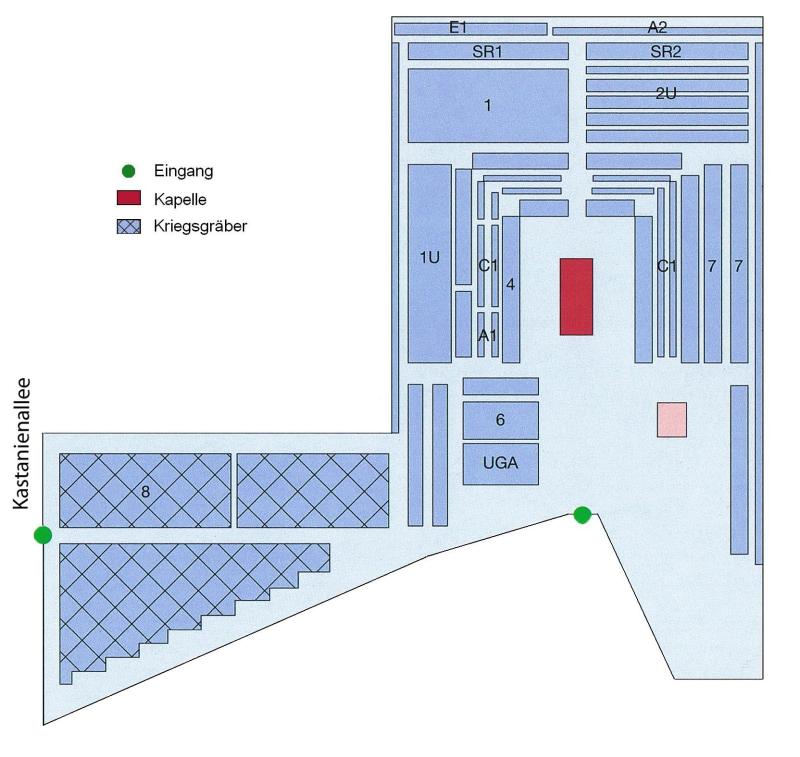 Lageplan des Friedhofes Blankenburg