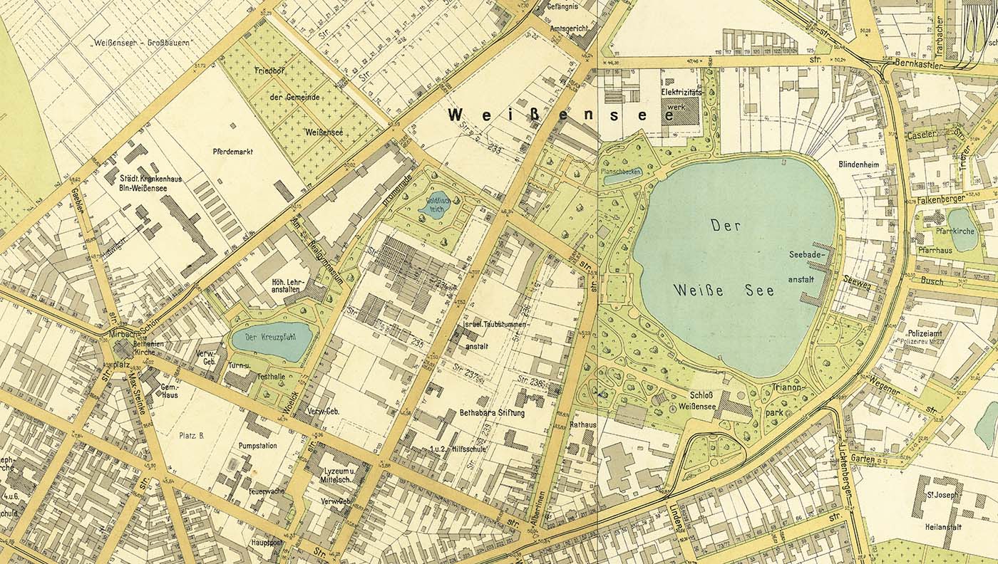 Park am Weißen See, 1930