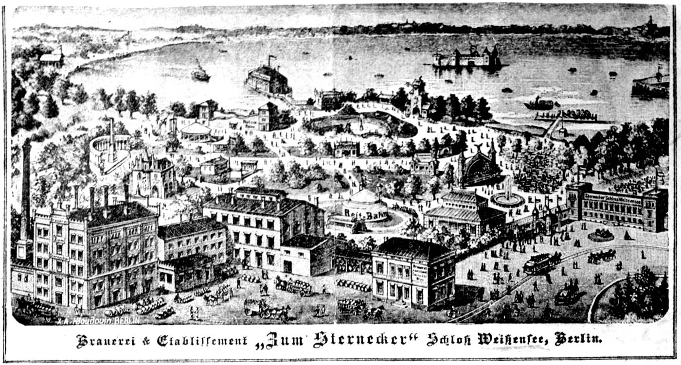 Brauerei und Etablissement „Zum Sternecker“ um 1885