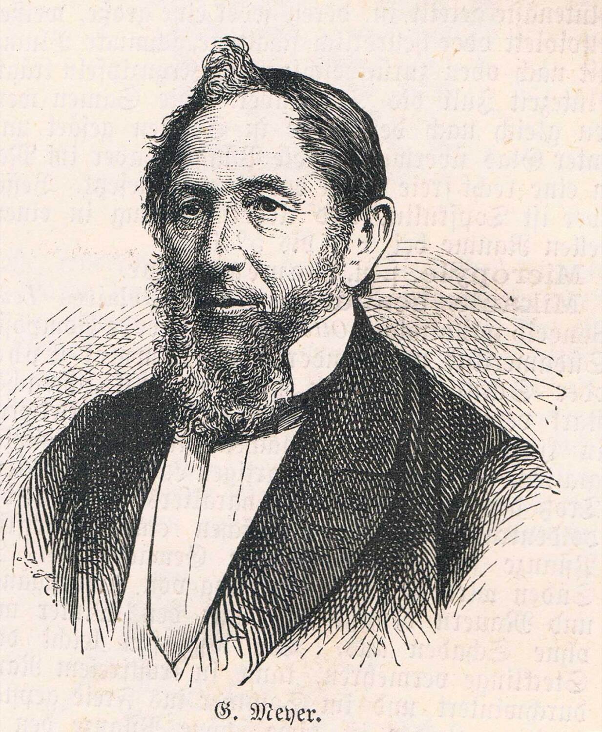 Gustav Meyer, Portrait