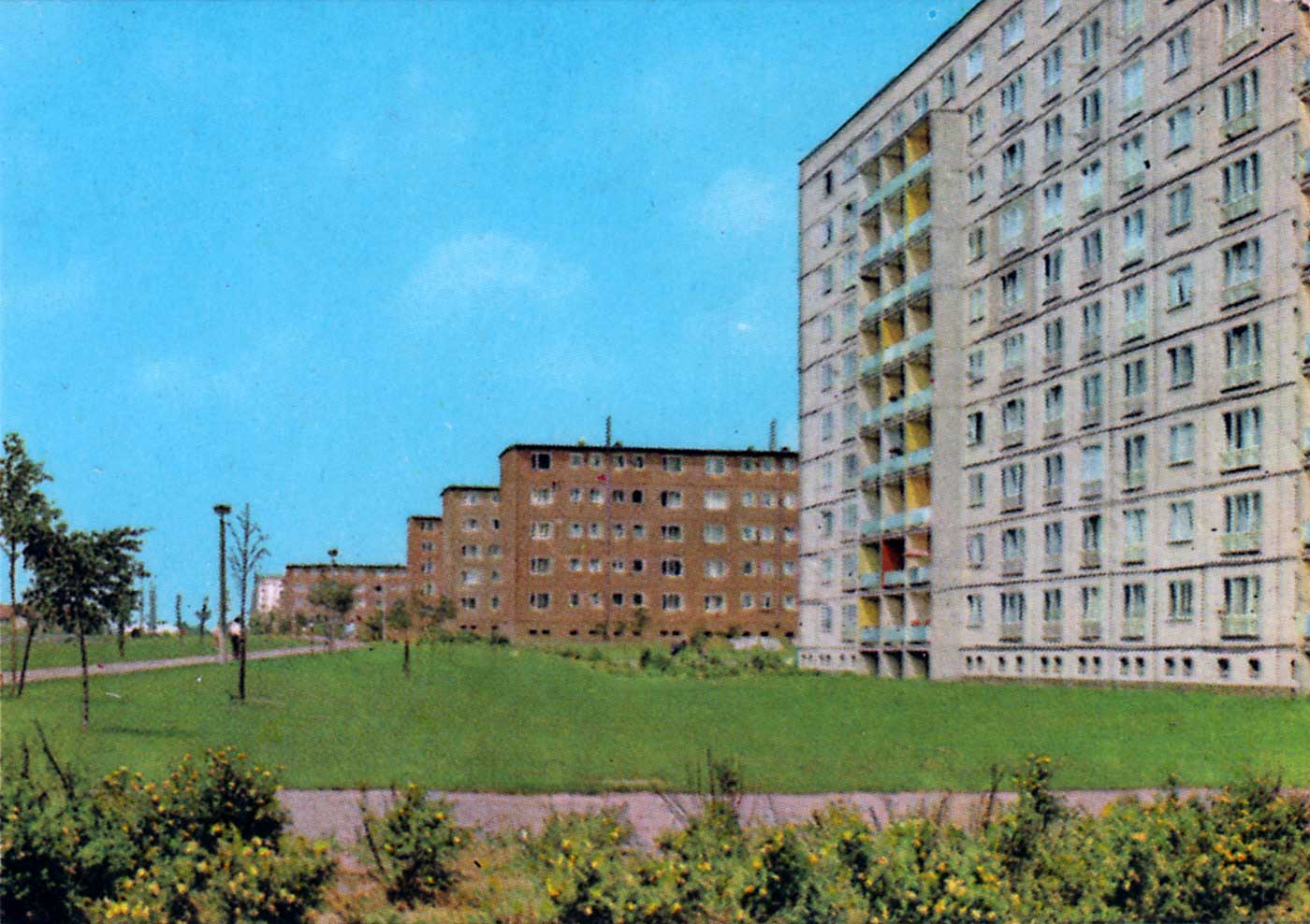 Wohngebiet an der Michelangelostraße um 1970