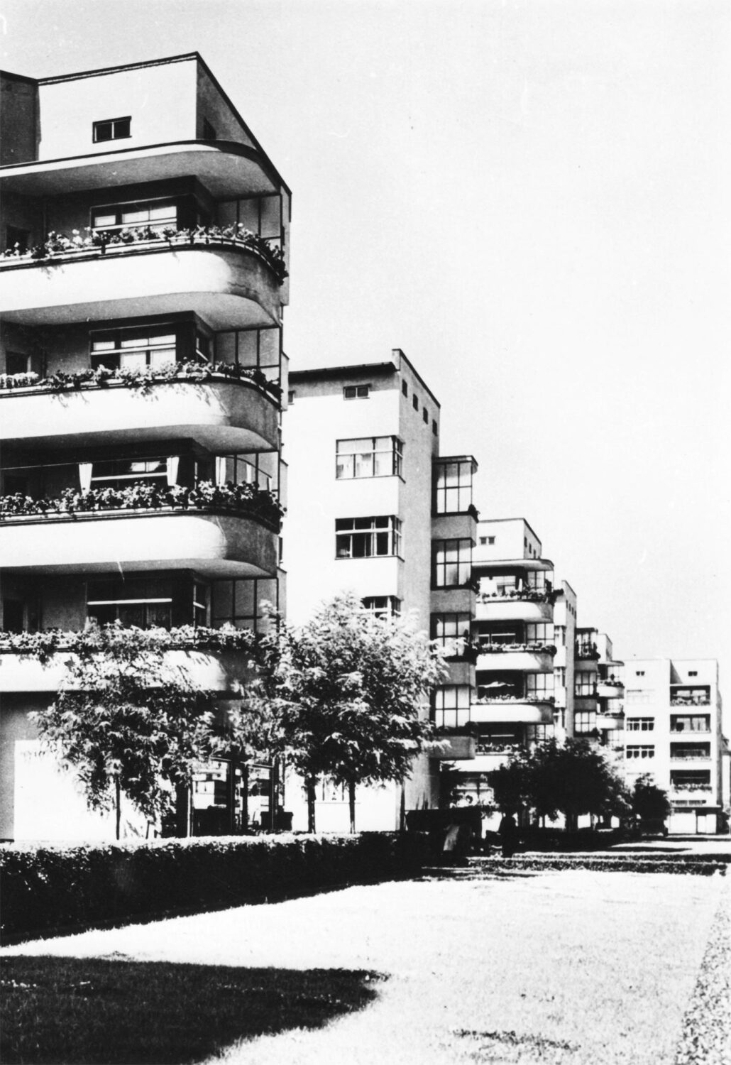 Grünanlagen in der Wohnstadt Carl Legien um 1933