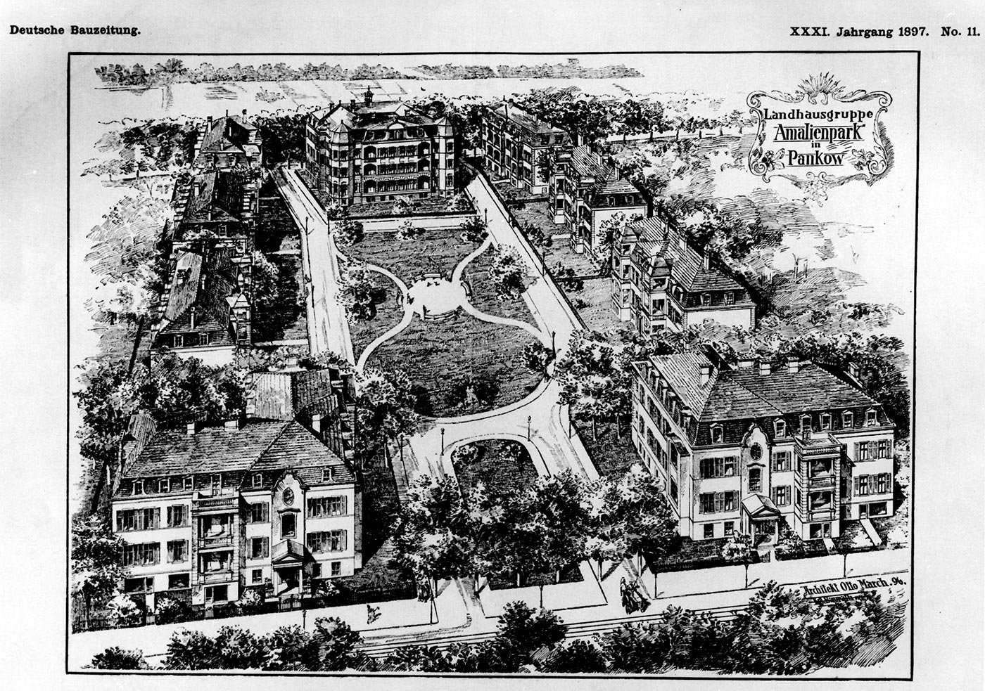 Wohnanlage Amalienpark, Schaubild, 1897