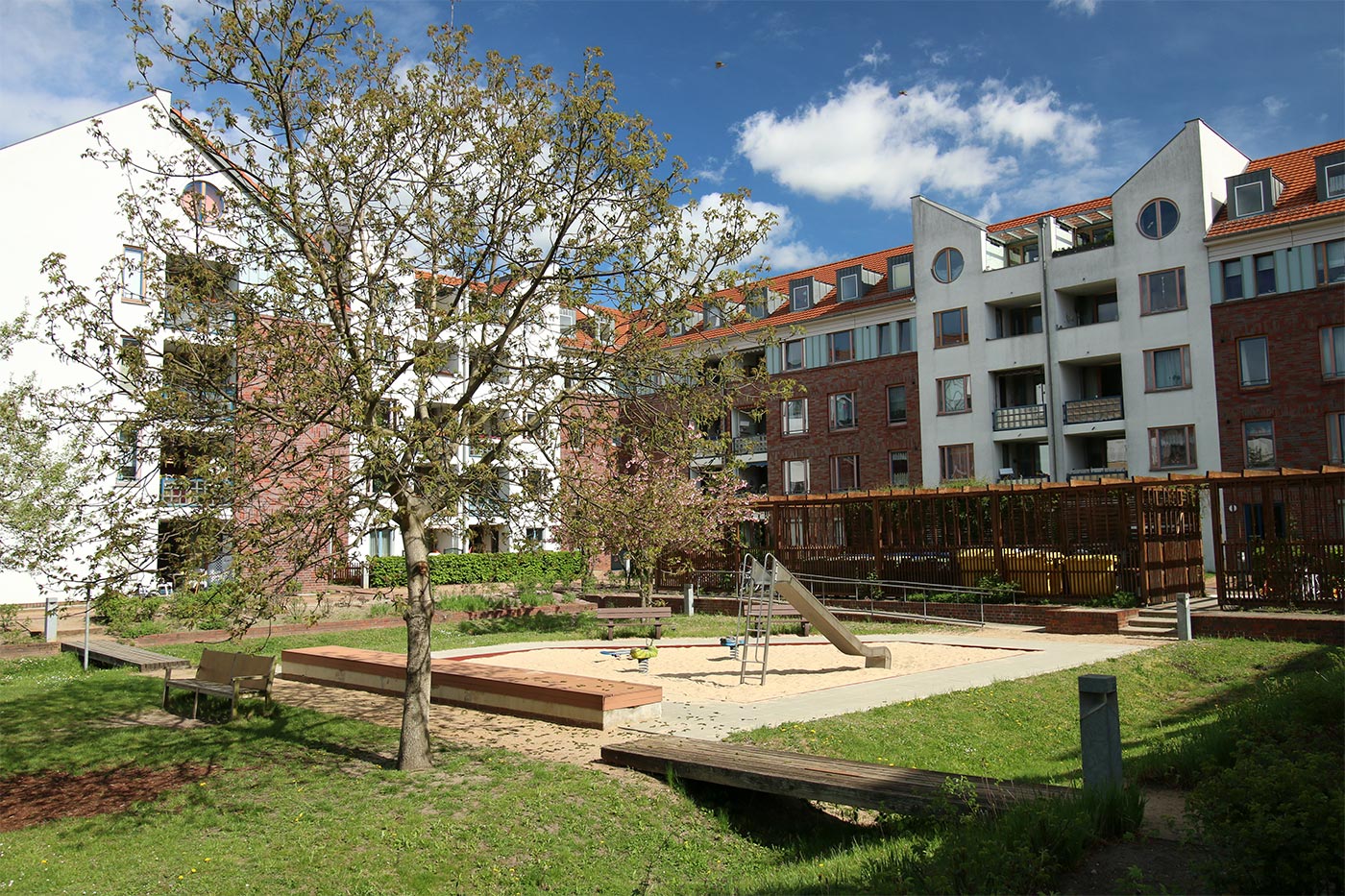 Wohngebiet in der Pfannschmidtstraße in Karow