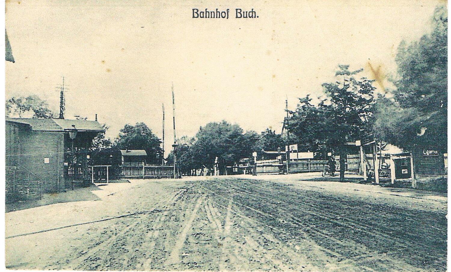 Bahnhof Buch, Postkarte um 1900