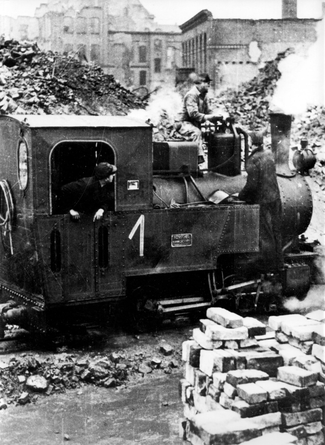 Schutttransport Werneuchener Wiese, Foto um 1950
