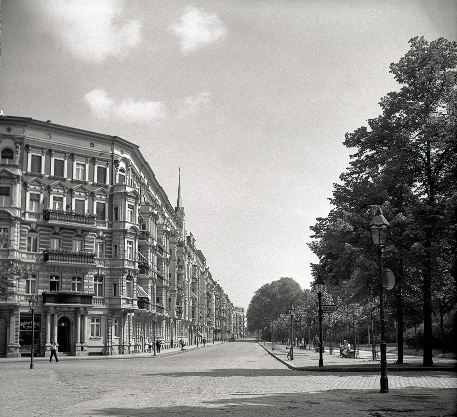 Die Werneuchner Straße heute Magarete-Sommer-Straße, Foto um 1930 