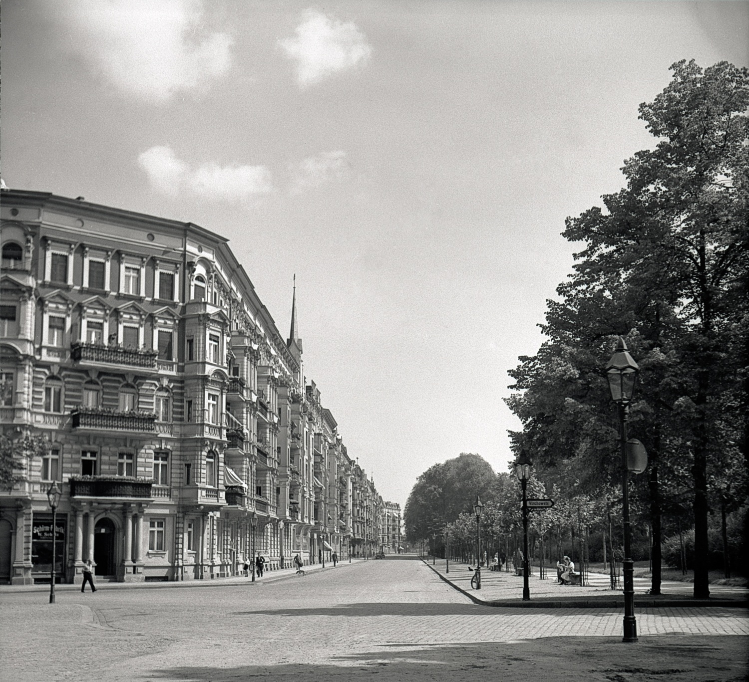 Die Werneuchner Straße heute Magarete-Sommer-Straße, Foto um 1930