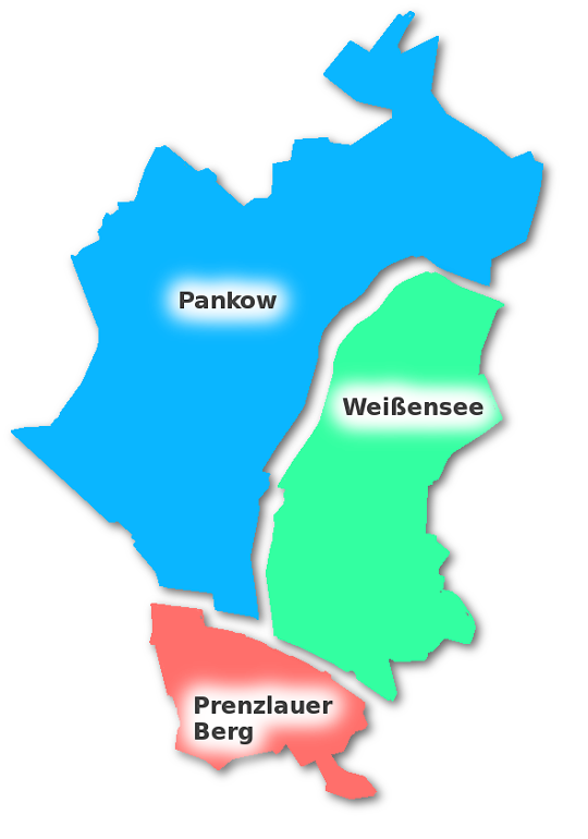 Karte Pankower Regionen
