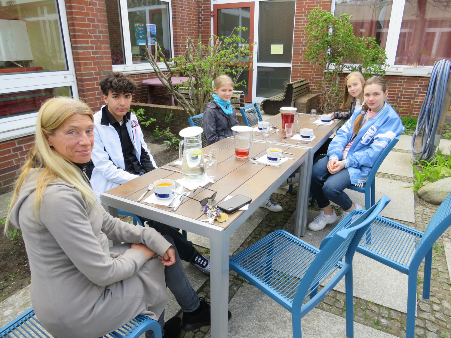 Mittagessen im Centre Talma