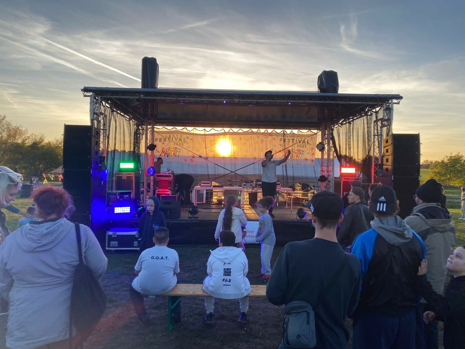 Jugendfestival Reinickendorf Auftritt in der Abendsonne