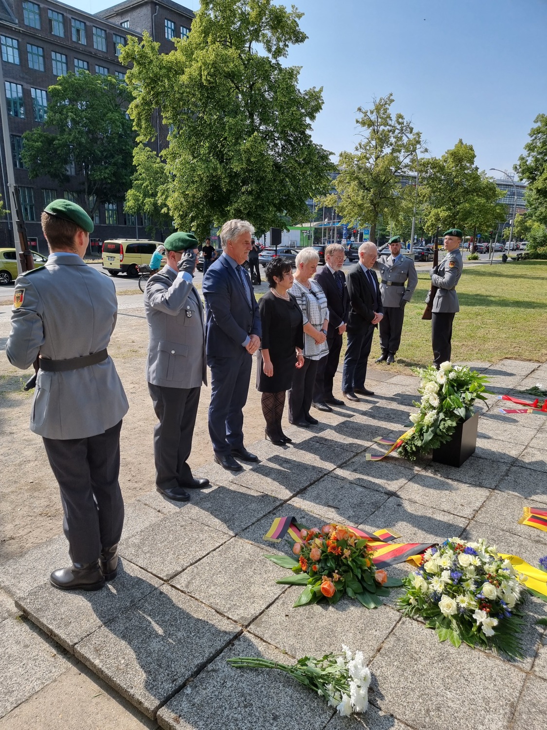 Stilles Gedenken in Tegel