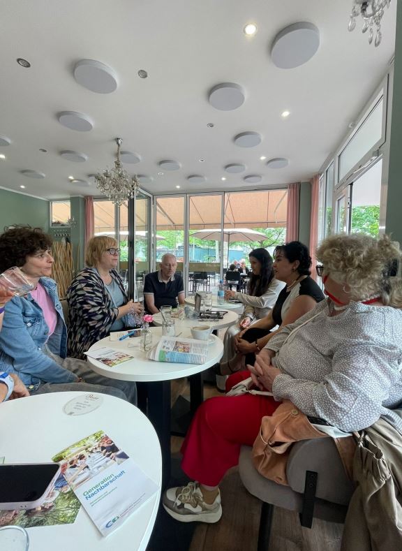Eröffnung des Stammtisches im Eiscafé Bacio