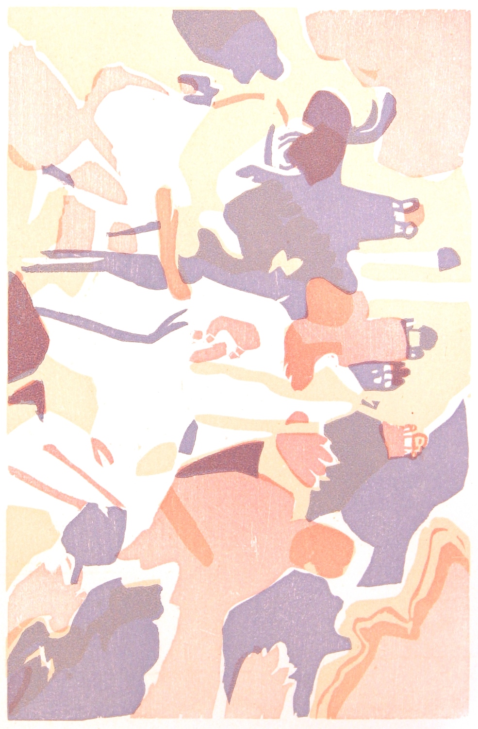 Wassily Kandinsky: "Orientalisches" - Holzschnitt, 1913