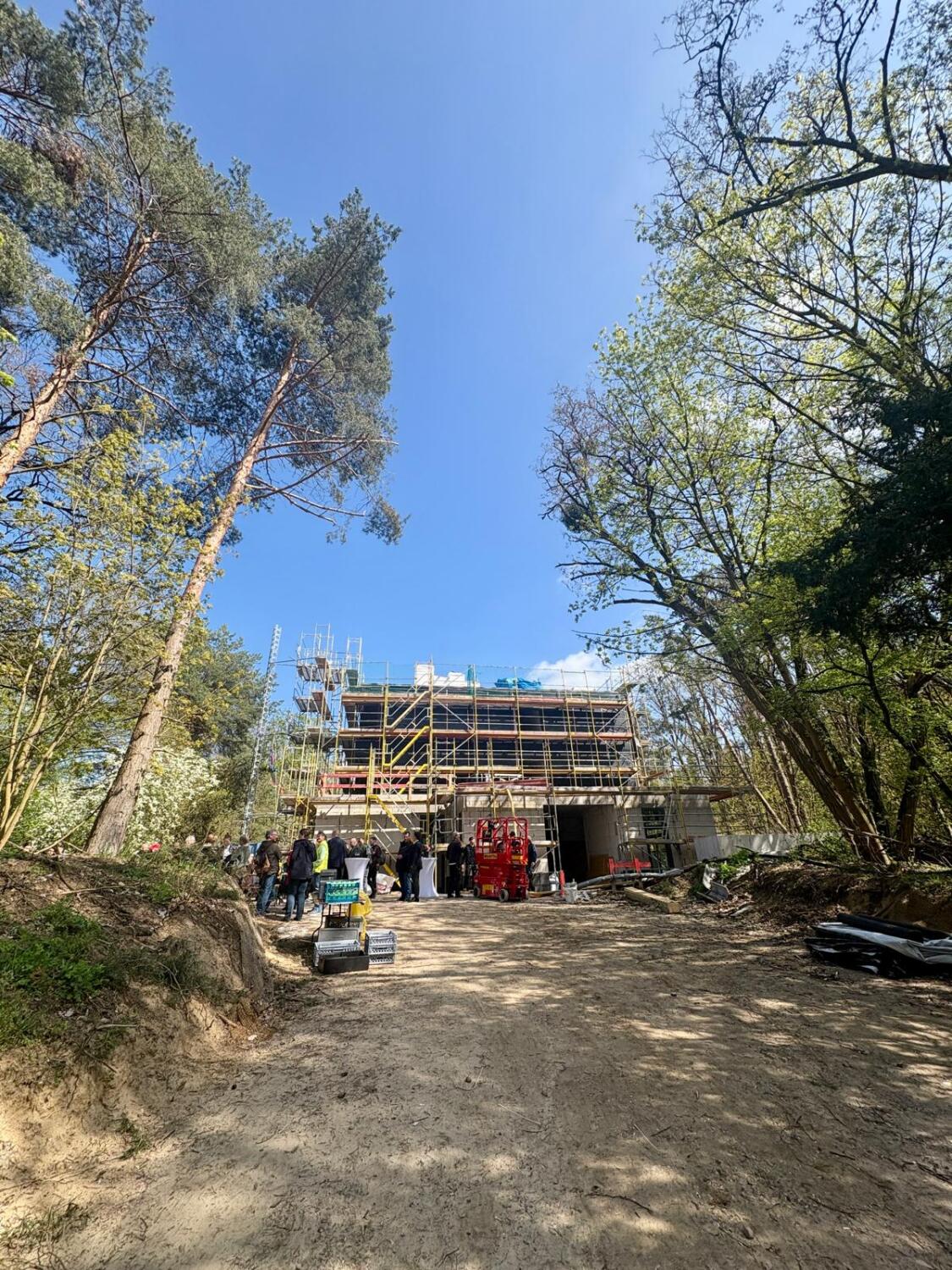 Blick auf den Neubau