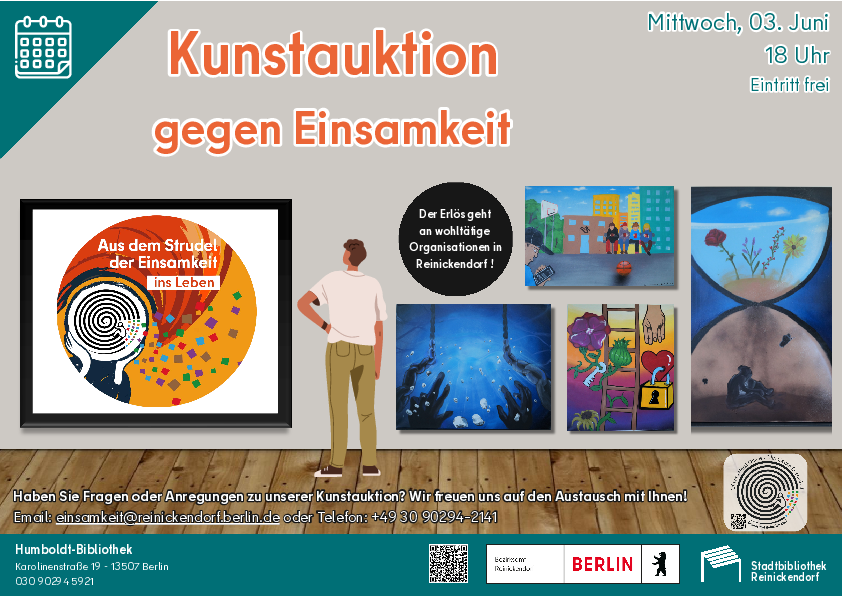 Plakat zur Kunstauktion