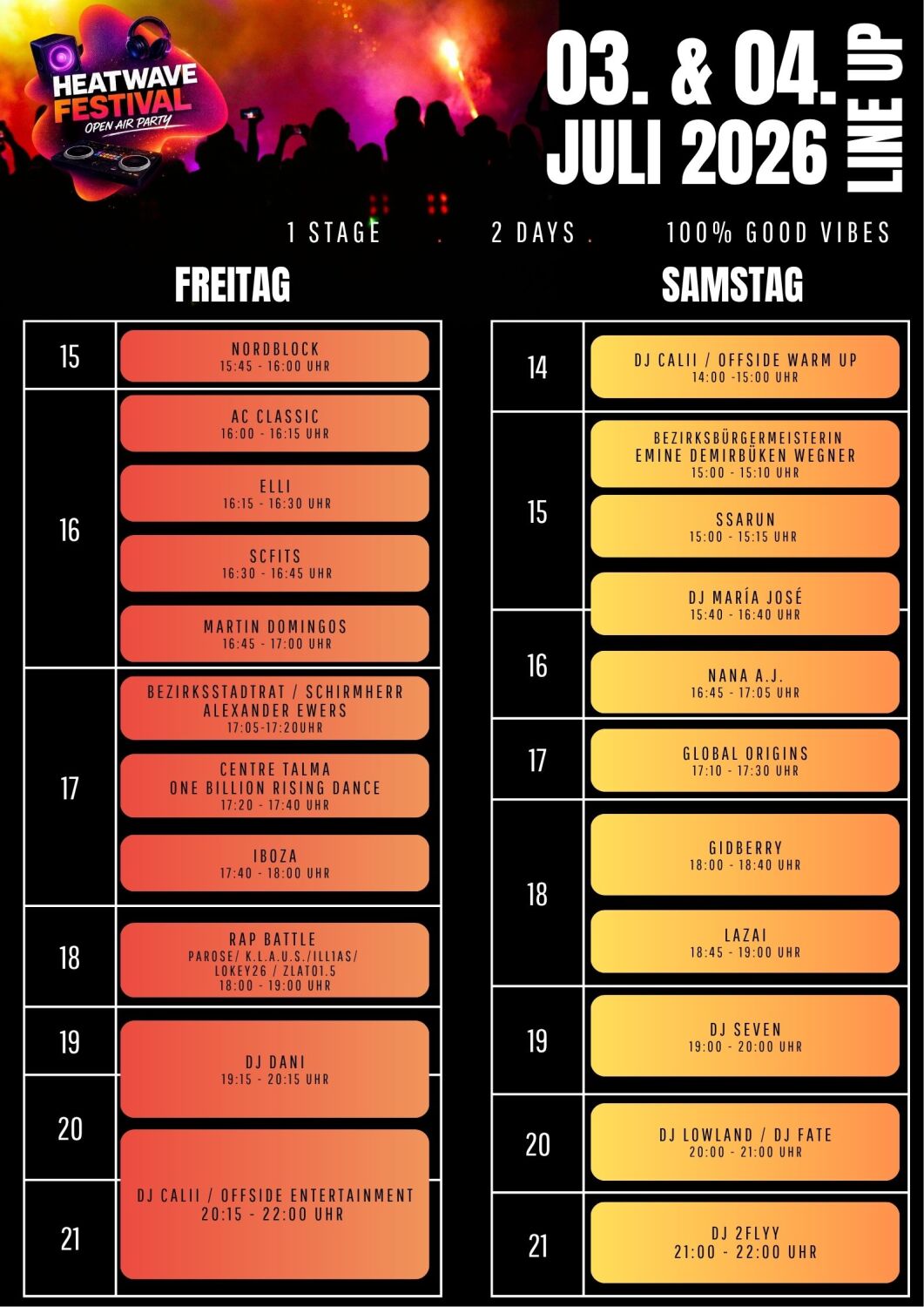 Heatwave 2026 Festival Line Up