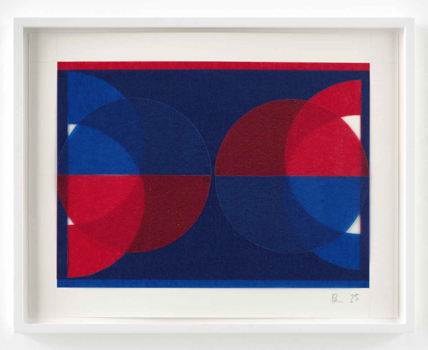 Clara Brörmann, Diaphanbild VI, 2023, Transparentpapiercollage, 33 x 42 cm